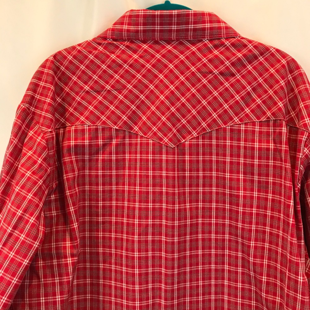🇺🇸ALS🇺🇸 NWT XL Red Wrangler Western Shirt - Picture 6 of 12
